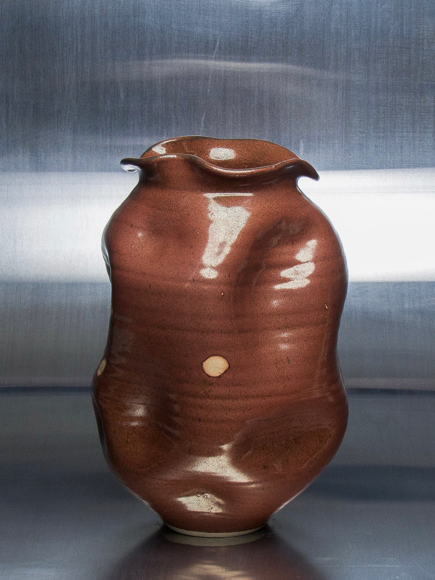 lump vase #003 (rust)