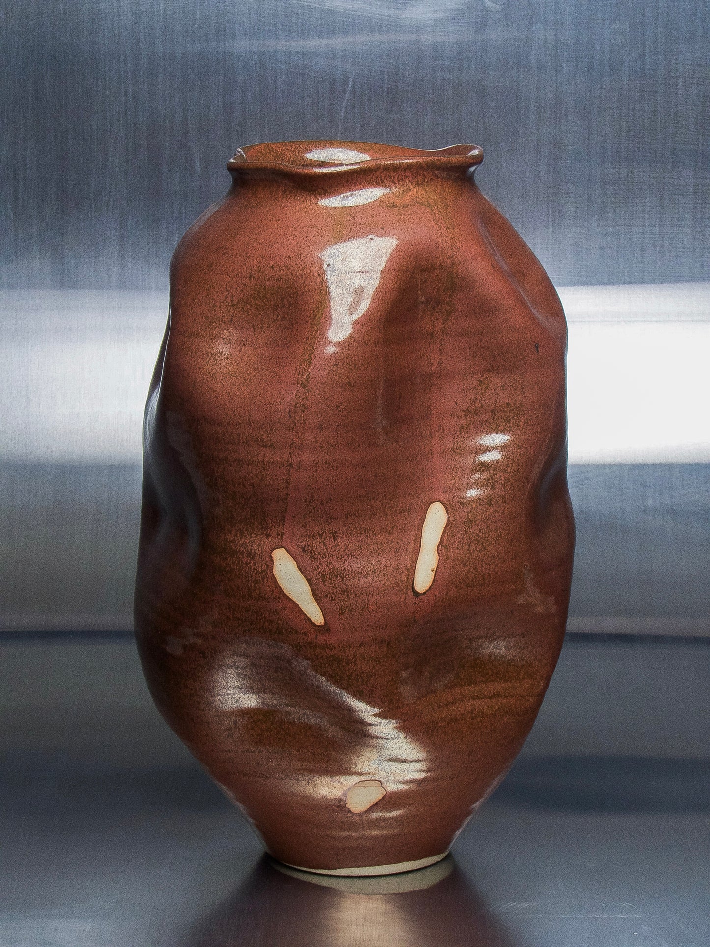 lump vase #002 (rust)