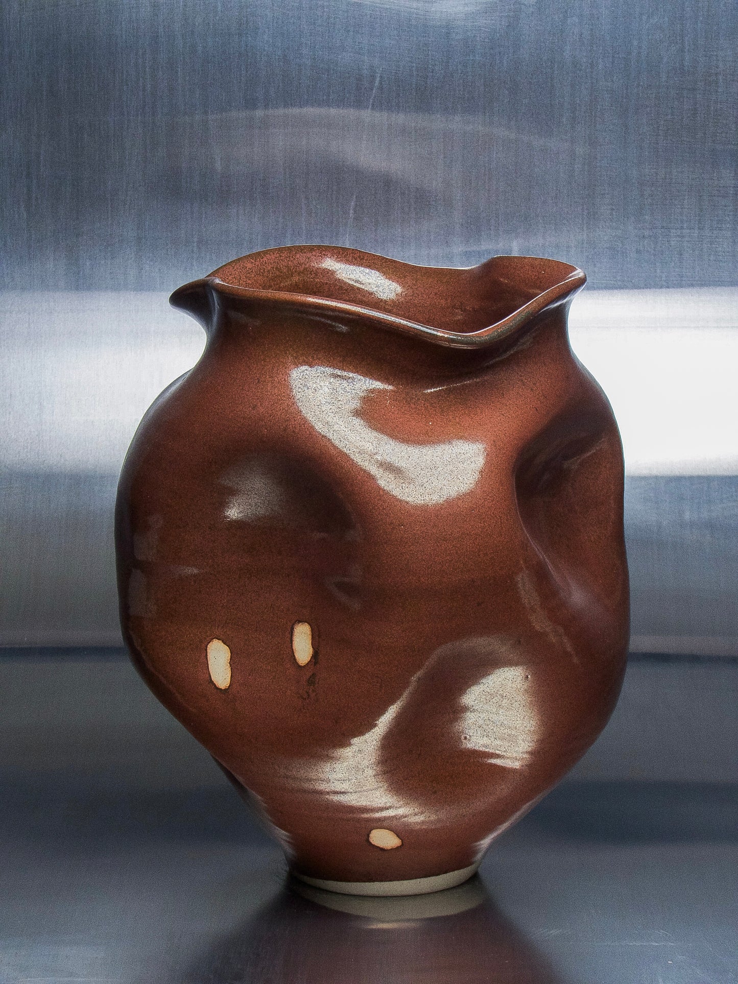 lump vase #004 (rust)